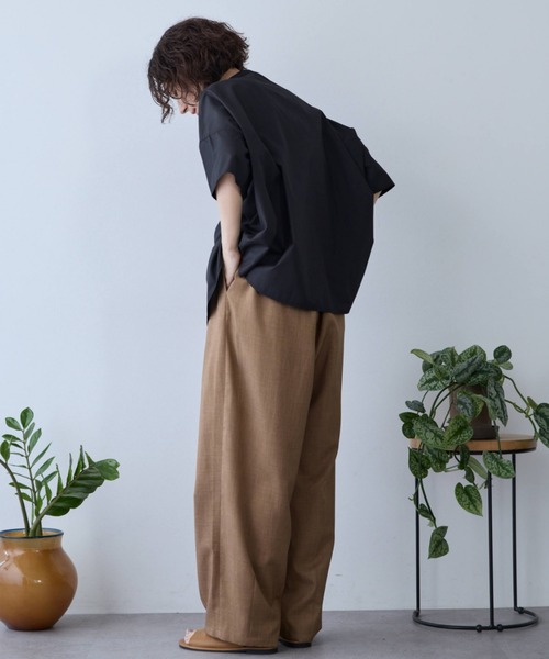 Libra Cue（リブラ キュー）の「イージーバレルパンツ（その他パンツ・レディース・ピンク/ネイビー/ベージュ/グレー/ブラック/アイボリー・MEDIUM/SMALL）」の21枚目の写真