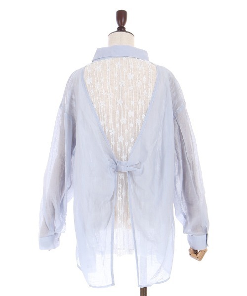 axes femme(アクシーズファム)の「バックレースブラウス(シャツ/ブラウス・レディース・ホワイト/ラベンダー/ブルー・FREE)」の13枚目の写真