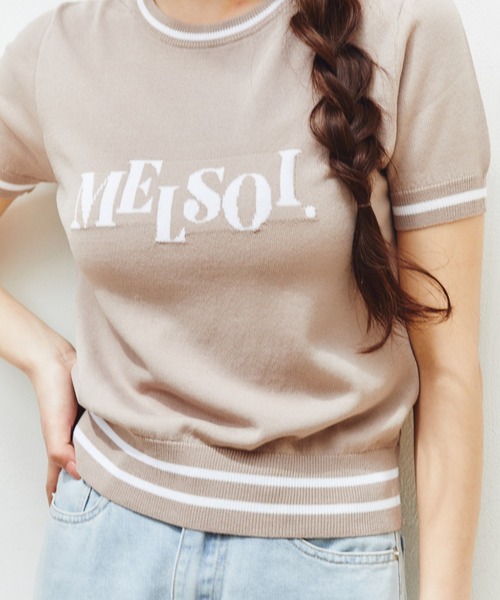MELSOI.(メルソイ)の「MELSOI.ロゴニットトップス(ニット/セーター・レディース・ベージュ/サックスブルー/ネイビー・FREE)」の22枚目の写真