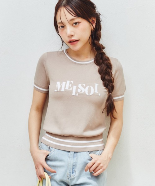 MELSOI.(メルソイ)の「MELSOI.ロゴニットトップス(ニット/セーター・レディース・ベージュ/サックスブルー/ネイビー・FREE)」の21枚目の写真