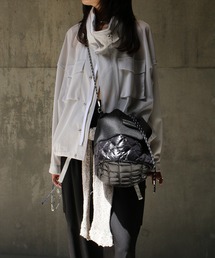 【MAISON MAVERICK PRESENTS】MAVERICK Mesh-quilting Pouch Bag