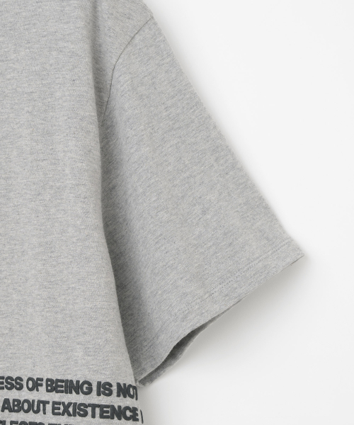 Millo Archive（ミロ アーカイブ）の「サイドタイポプリンテッドTシャツ[メランジグレー]（Tシャツ/カットソー・メンズ・その他・MEDIUM/LARGE/X-LARGE）」の3枚目の写真