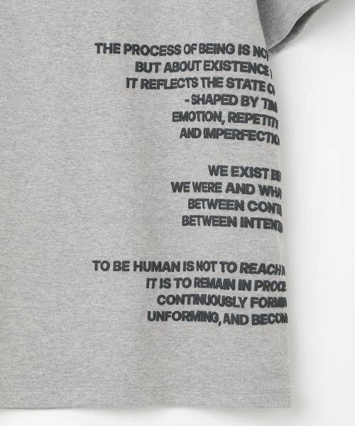 Millo Archive（ミロ アーカイブ）の「サイドタイポプリンテッドTシャツ[メランジグレー]（Tシャツ/カットソー・メンズ・その他・MEDIUM/LARGE/X-LARGE）」の4枚目の写真
