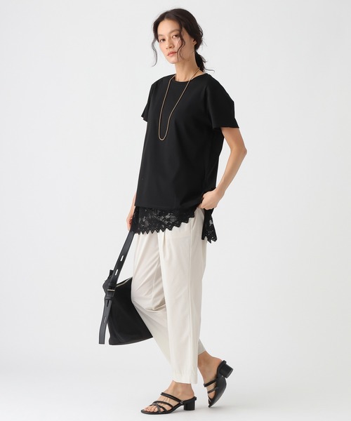 Elura(エルーラ)の「撥水冷感テーパードパンツ<低身長サイズあり>/912393(その他パンツ・レディース・ボルドー/ブラック・MEDIUM/FREE(S))」の8枚目の写真