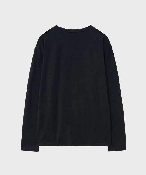 NOIRER(ノイア)の「ブラシドクルーネックTシャツ(ブラック)(Tシャツ/カットソー・メンズ・その他・48/50/52)」の3枚目の写真