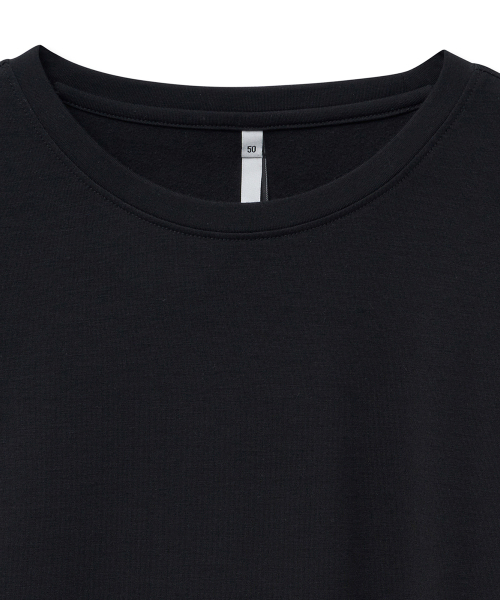 NOIRER(ノイア)の「ブラシドクルーネックTシャツ(ブラック)(Tシャツ/カットソー・メンズ・その他・48/50/52)」の4枚目の写真