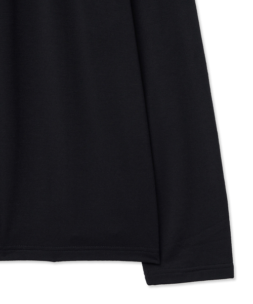 NOIRER(ノイア)の「ブラシドクルーネックTシャツ(ブラック)(Tシャツ/カットソー・メンズ・その他・48/50/52)」の6枚目の写真
