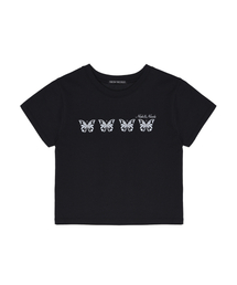 MINI BUTTERFLY GRAPHIC TOP_BLACK