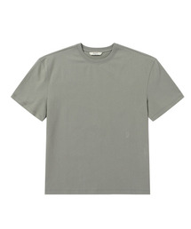SOLEW（ソル）の「オーバーサイズハーフスリーブTシャツ_グレーッシュブルー（Tシャツ/カットソー）」