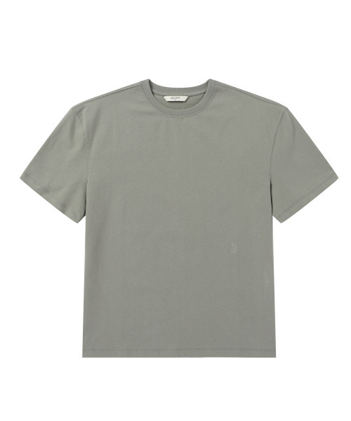 SOLEW(ソル)の「オーバーサイズハーフスリーブTシャツ_グレーッシュブルー(Tシャツ/カットソー・メンズ・その他・MEDIUM/LARGE/X-LARGE/SMALL)」の1枚目の写真