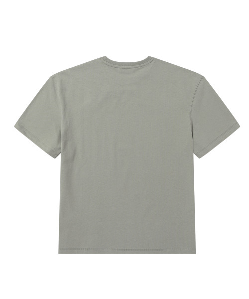 SOLEW(ソル)の「オーバーサイズハーフスリーブTシャツ_グレーッシュブルー(Tシャツ/カットソー・メンズ・その他・MEDIUM/LARGE/X-LARGE/SMALL)」の2枚目の写真