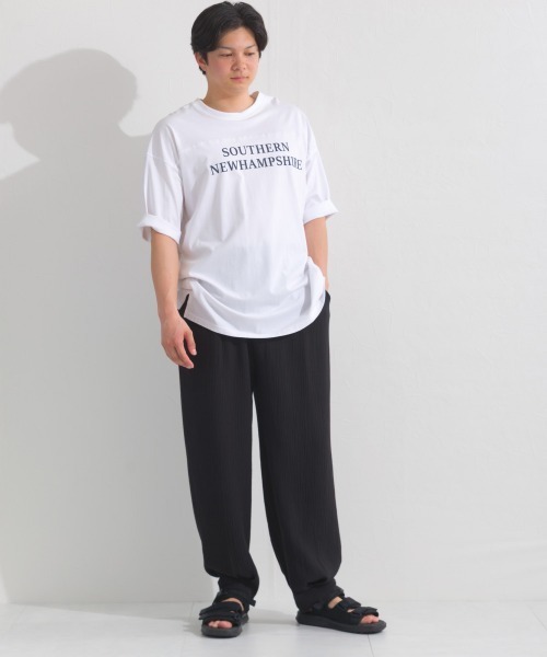 OMNES(オムネス)の「メンズダブルガーゼイージーコクーンパンツ(その他パンツ・メンズ・チャコールグレー/ブラック/ネイビー・LARGE/MEDIUM)」の8枚目の写真