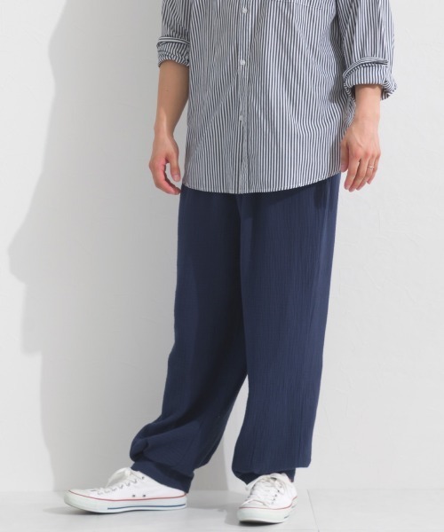 OMNES(オムネス)の「メンズダブルガーゼイージーコクーンパンツ(その他パンツ・メンズ・チャコールグレー/ブラック/ネイビー・LARGE/MEDIUM)」の22枚目の写真