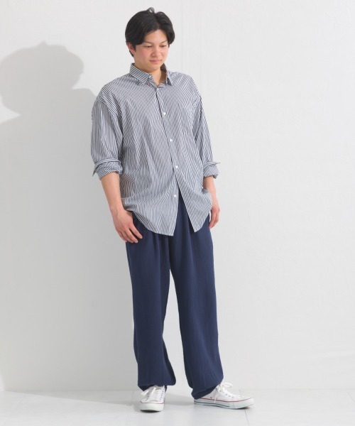 OMNES(オムネス)の「メンズダブルガーゼイージーコクーンパンツ(その他パンツ・メンズ・チャコールグレー/ブラック/ネイビー・LARGE/MEDIUM)」の19枚目の写真