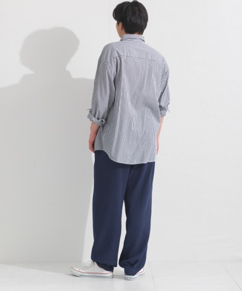 OMNES(オムネス)の「メンズダブルガーゼイージーコクーンパンツ(その他パンツ・メンズ・チャコールグレー/ブラック/ネイビー・LARGE/MEDIUM)」の18枚目の写真