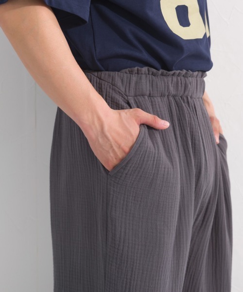 OMNES(オムネス)の「メンズダブルガーゼイージーコクーンパンツ(その他パンツ・メンズ・チャコールグレー/ブラック/ネイビー・LARGE/MEDIUM)」の15枚目の写真