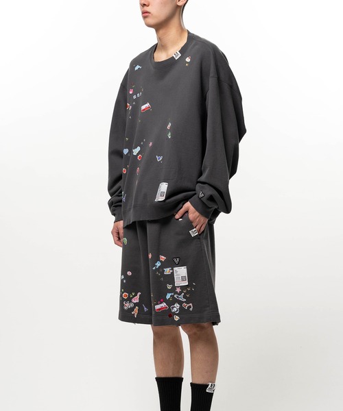 Maison MIHARA YASUHIRO(メゾンミハラヤスヒロ)の「Kids Sticker Printed Sweatshirt(スウェット・メンズ・ブラック・44/46)」の9枚目の写真