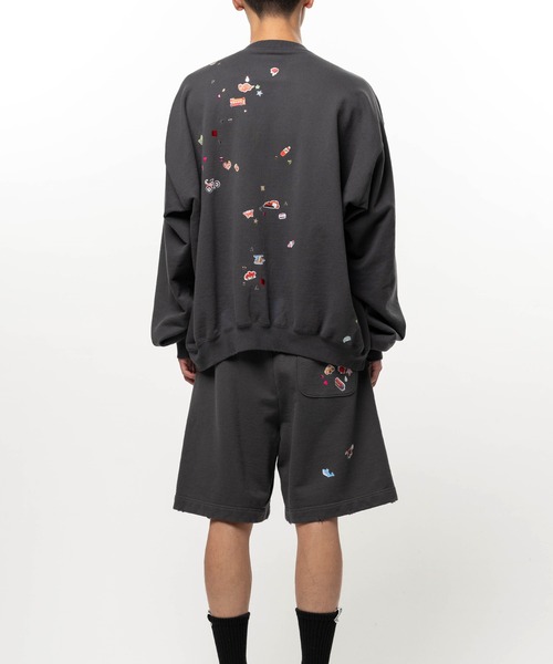Maison MIHARA YASUHIRO(メゾンミハラヤスヒロ)の「Kids Sticker Printed Sweatshirt(スウェット・メンズ・ブラック・44/46)」の10枚目の写真