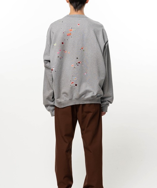 Maison MIHARA YASUHIRO(メゾンミハラヤスヒロ)の「Kids Sticker Printed Sweatshirt(スウェット・メンズ・ブラック・44/46)」の6枚目の写真