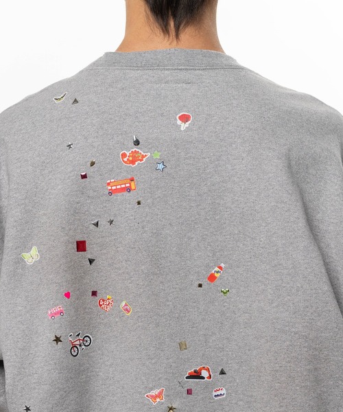 Maison MIHARA YASUHIRO(メゾンミハラヤスヒロ)の「Kids Sticker Printed Sweatshirt(スウェット・メンズ・ブラック・44/46)」の12枚目の写真