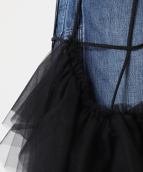 CITYSHOP(シティーショップ)の「MARGE 別注 TULLE BONE WRAP スカート(スカート・レディース・ブラック・34)」の11枚目の写真