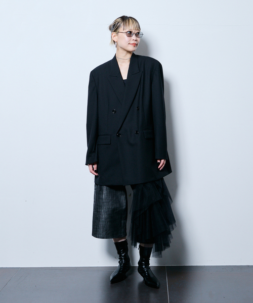 CITYSHOP(シティーショップ)の「MARGE 別注 TULLE BONE WRAP スカート(スカート・レディース・ブラック・34)」の12枚目の写真