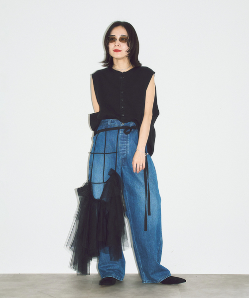 CITYSHOP(シティーショップ)の「MARGE 別注 TULLE BONE WRAP スカート(スカート・レディース・ブラック・34)」の17枚目の写真