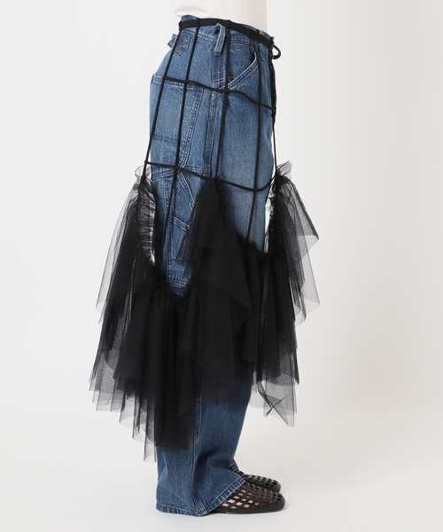 CITYSHOP(シティーショップ)の「MARGE 別注 TULLE BONE WRAP スカート(スカート・レディース・ブラック・34)」の22枚目の写真
