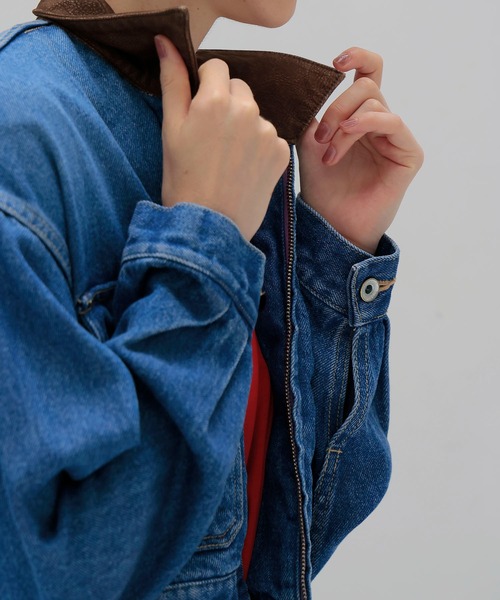 DRESSLAVE(ドレスレイブ)の「lyocell denim short jacket(リヨセルデニムショート丈ジャケット)(デニムジャケット・レディース・インディゴブルー・38)」の7枚目の写真