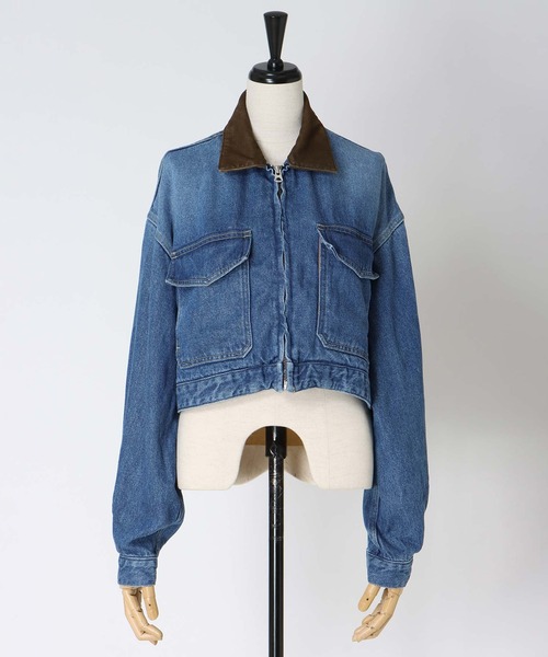 DRESSLAVE(ドレスレイブ)の「lyocell denim short jacket(リヨセルデニムショート丈ジャケット)(デニムジャケット・レディース・インディゴブルー・38)」の11枚目の写真