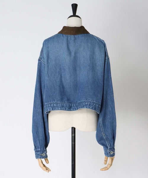 DRESSLAVE(ドレスレイブ)の「lyocell denim short jacket(リヨセルデニムショート丈ジャケット)(デニムジャケット・レディース・インディゴブルー・38)」の13枚目の写真