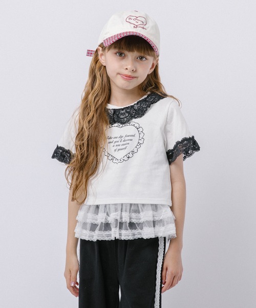 URBAN CHERRY(アーバンチェリー)の「裾シアーフリルタンクトップ(タンクトップ・キッズ・ブラック/ホワイト・140cm/130cm/120cm/110cm/150cm)」の20枚目の写真