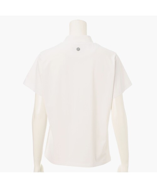 BRIEFING(ブリーフィング)の「WOMEN'S SIDE TWISTED HIGHNECK (リラックスフィット)(ゴルフグッズ・レディース・ブラック/ホワイト・S/M)」の3枚目の写真