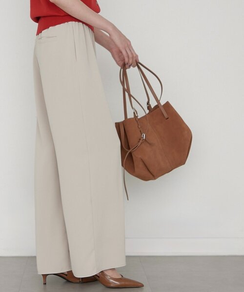 GALENA（LOUNGEDRESS）（ガレナ）の「【GALENA/ガレナ】スウェードトートバッグ（トートバッグ・レディース・キャメル/ベージュ・FREE）」の2枚目の写真