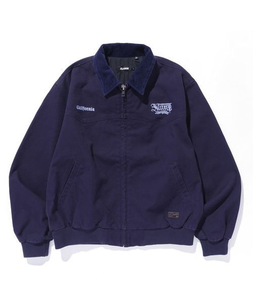 XLARGE(エクストララージ)の「CORDUROY COLLAR JACKET(ブルゾン・メンズ・ネイビー/ブラック/ブラウン・XL/L/M/S)」の1枚目の写真