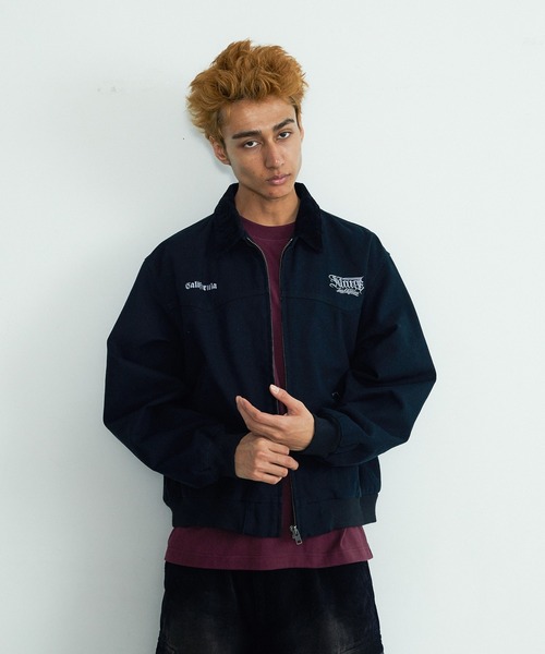 XLARGE(エクストララージ)の「CORDUROY COLLAR JACKET(ブルゾン・メンズ・ネイビー/ブラック/ブラウン・XL/L/M/S)」の2枚目の写真