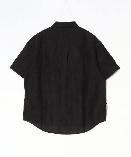 BENUSTA（ベヌスタ）の「A'GEM/9 × .kom 『BENUSTA/ベヌスタ　』JACQUARD PATTERN SHORT SLEEVE SHIRT /総柄ジャガード半袖シャツ（シャツ/ブラウス・メンズ・ブラック/ライトグレー・M）」の8枚目の写真