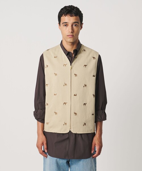 LOEFF(ロエフ)の「<LOEFF>キャメル エンブロイダリー チノ ベスト UNISEX(ベスト・レディース・ベージュ・2/0)」の13枚目の写真