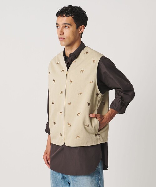 LOEFF(ロエフ)の「<LOEFF>キャメル エンブロイダリー チノ ベスト UNISEX(ベスト・レディース・ベージュ・2/0)」の14枚目の写真
