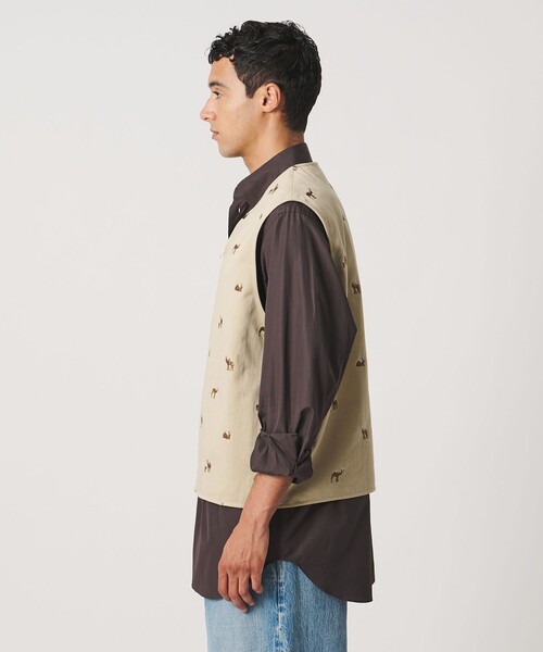LOEFF(ロエフ)の「<LOEFF>キャメル エンブロイダリー チノ ベスト UNISEX(ベスト・レディース・ベージュ・2/0)」の15枚目の写真
