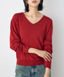 【洗濯OK♪】大人気定番！格上げ前後2WAYネックニット　長袖　秋服　冬服　ニットトップス　ウォッシャブルニット【身長/骨格別着用画像あり】