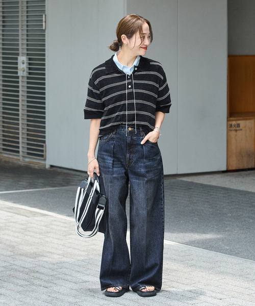JOURNAL STANDARD(ジャーナルスタンダード)の「《追加2》DENIM CENTER CREASE 5PK(デニムパンツ・レディース・ネイビー・36/38)」の20枚目の写真