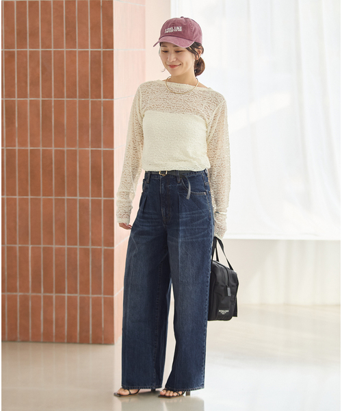 JOURNAL STANDARD(ジャーナルスタンダード)の「《追加2》DENIM CENTER CREASE 5PK(デニムパンツ・レディース・ネイビー・36/38)」の21枚目の写真
