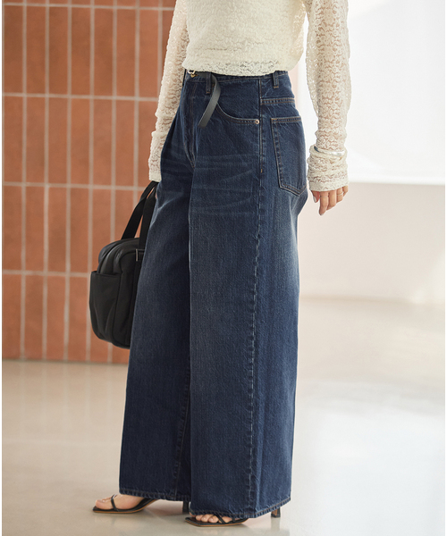 JOURNAL STANDARD(ジャーナルスタンダード)の「《追加2》DENIM CENTER CREASE 5PK(デニムパンツ・レディース・ネイビー・36/38)」の21枚目の写真