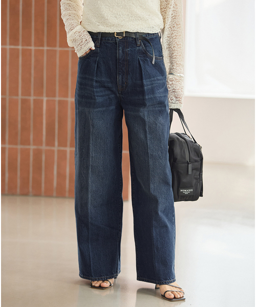 JOURNAL STANDARD(ジャーナルスタンダード)の「《追加2》DENIM CENTER CREASE 5PK(デニムパンツ・レディース・ネイビー・36/38)」の22枚目の写真