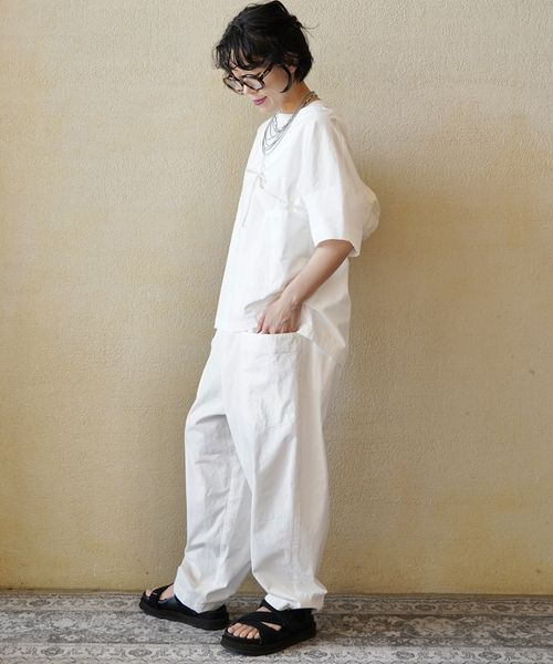 JOURNAL STANDARD LUXE(ジャーナルスタンダード ラックス)の「バフワッシャー ポケパンツ(その他パンツ・レディース・ホワイト/ブラック・SMALL/MEDIUM)」の5枚目の写真