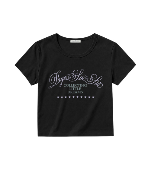 PAGESIISII(ページシシ)の「コレクティングリトルドリームスプリンティングUネック半袖Tシャツライトブルー(Tシャツ/カットソー・レディース・その他・MEDIUM)」の3枚目の写真