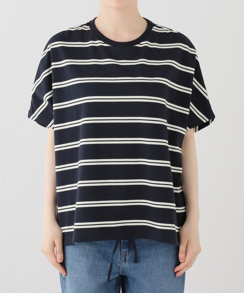 JOURNAL STANDARD relume（ジャーナルスタンダード　レリューム）の「《追加3》フレンチスリーブボーダーTシャツ（Tシャツ/カットソー・レディース・ネイビー/ナチュラル・FREE）」の17枚目の写真