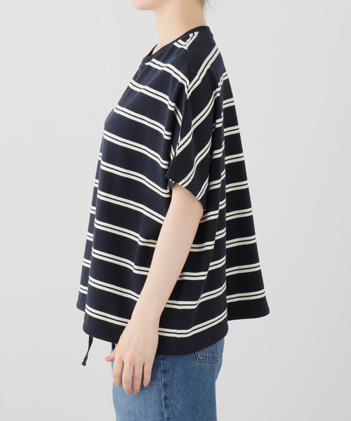 JOURNAL STANDARD relume（ジャーナルスタンダード　レリューム）の「《追加3》フレンチスリーブボーダーTシャツ（Tシャツ/カットソー・レディース・ネイビー/ナチュラル・FREE）」の18枚目の写真
