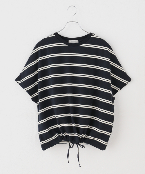 JOURNAL STANDARD relume（ジャーナルスタンダード　レリューム）の「《追加3》フレンチスリーブボーダーTシャツ（Tシャツ/カットソー・レディース・ネイビー/ナチュラル・FREE）」の21枚目の写真